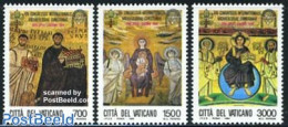 Vatican 1994 Archaeology Congress 3v, Mint NH, Religion - Religion - Nuevos