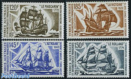French Antarctic Territory 1973 Ships 4v, Mint NH, Transport - Ships And Boats - Nuevos