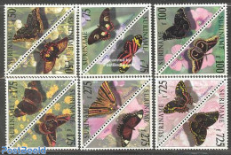 Suriname, Republic 1998 Butterflies 6x2v, Mint NH, Nature - Butterflies - Suriname