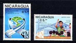 NICARAGUA 1988, Yv. 1500, PA 1224, Union Des Journalistes Du Nicaragua, 2 Valeurs, Neufs / Mint. R294 - Nicaragua