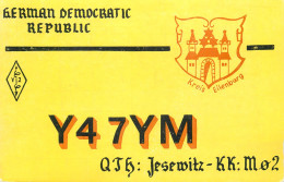 German Democratic Republic Radio Amateur QSL Card Y03CD Y47YM 1983 - Radio Amatoriale