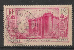 KOUANG-TCHEOU - 1939 - N°YT. 123 - Révolution Française 13c + 10c Rose - Oblitéré / Used - Gebraucht