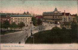 ! 1914 Ansichtskarte Aus Halle A.S., Riebeckplatz - Halle (Saale)