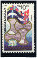 NICARAGUA 1987, Conférence Internationale, Drapeau, 1 Valeur, Neuf / Mint. R358 - Nicaragua