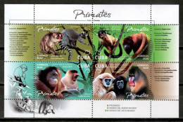 Cuba 2020 / Fauna Mammals Monkeys MNH Mamíferos Monos Säugetiere / Hz45  C4-32 - Apen