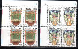 ITALIA REPUBBLICA ITALY REPUBLIC 1995 CIBI ITALIANI ITALIAN FOODS SERIE COMPLETA SET QUARTINA ANGOLO DI FOGLIO MNH - 1991-00:  Nuovi