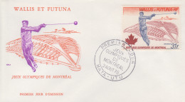 Enveloppe   FDC  1er  Jour   WALLIS  ET  FUTUNA    Jeux  Olympiques   MONTREAL    1976 - Summer 1976: Montreal