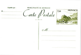 MONACO -- MONTE CARLO -- Monégasque -- ENTIER POSTAL -- CPA -- 1,10 Franc Palais Princier (1980) - Postwaardestukken