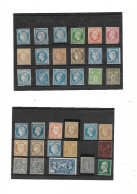 Important Lot 134 Timbres Classiques & Semi-modernes + 3 Lettres Classiques Différents états N**/* NSG Obl. Enorme Cote! - 1849-1850 Cérès