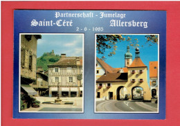 SAINT CERE 1985 JUMELAGE AVEC ALLERSBERG  CARTE EN BON ETAT - Saint-Céré