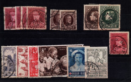 Belgium Belgique USED STAMPS OF INTEREST - Colecciones