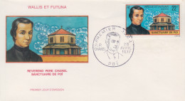 Enveloppe  FDC  1er  Jour   WALLIS  ET  FUTUNA     Retour  Des  Cendres   Du   Révérend    Pére  CHANEL    1977 - FDC