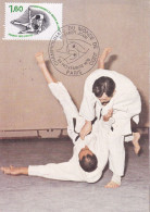 CHAMPIONNATS DU MONDE  DE JUDO  FRANCE 1979 Stade Pierre Coubertin à Paris  Avec Le Tmbre - Arti Marziali