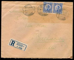 SERBIA. 1919 (5 Sept). Belgrade - MALTA. Registr Fkd Env. Via Triest + Arrival Ds + Oval 34. - Serbie