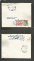 SAUDI ARABIA. 1963. Jeddah, SS3 - Sweden, Stockholm. Via Cairo. Registered Multifkd Envelope. Fine. - Arabie Saoudite