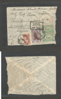 SAUDI ARABIA. 1953 (4 March) Mecque - Algeria, Constantine. Air Multifkd Envelope, Cache + Diff Stamps All Applied On Fr - Arabie Saoudite