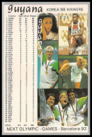 Guyane Guyana 321 - Non émis Argent (Silver) Jeux Olympiques (olympic Games) Seoul 88 ** MNH - Zomer 1988: Seoel