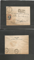 SAN MARINO. 1928 (24 Apr) GPO - SPAIN, Madrid (28 Abr) Fkd Ovptd Envelope With Arrival + Special Postal Box Instruction  - Autres & Non Classés