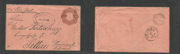 SALVADOR, EL. 1892 (16 June) San Salvador - Austria, Pettau (12 July) Via NY. 11c Brown / Light Brown Embossed Colon Sta - El Salvador