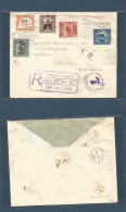 SALVADOR, EL. 1932 (10 Sept) S. Salvador - Canada, Toronto (29 Sept) Registered AR Multifkd Envelope Via Puerto Barrios  - Salvador