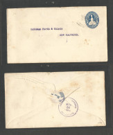 SALVADOR, EL. 1904 (23 March) Jucuapa - Salvador. 5c Blue Stationary Envelope. Very Fine Used. - Salvador