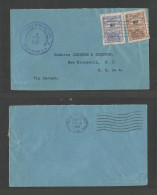 SALVADOR, EL. 1916 (1 Jan) S. Salvador - USA, New Brunswick, NS. Via Zacapa 1915 Issue Multifkd Env. Fine Via New Orlean - El Salvador