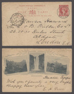 SOUTH AFRICA. 1900 (21 Dec). Natal. Ixopo - UK. Via Durban (22 Dec). 1d Red Stat Card Poscard View Umgemi Falls. Scarce  - Altri & Non Classificati