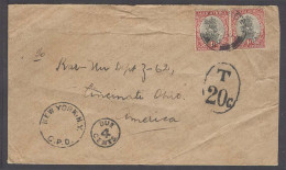 SOUTH AFRICA. C.1931. Stanger / Natal - USA. Fkd Env 2d Rate + Taxed + Pdue Mark. Via NY. - Altri & Non Classificati