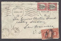 SOUTH AFRICA. 1941 (26 Aug). Kaapstad - USA / SF. Via NY 2d Fkd Env + Taxed US Pdues 2c Pair Tied Oval Town Name Cancel. - Altri & Non Classificati