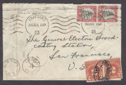 SOUTH AFRICA. 1941 (26 Aug). Kaapstad - USA / SF. Via NY 2d Fkd Env + Taxed US Pdues 2c Pair Tied Oval Town Name Cancel. - Sonstige & Ohne Zuordnung