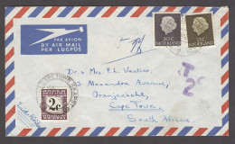 SOUTH AFRICA. 1962 (10 Dec). Netherlands / Gravenhage - Cape Town. Air Fkd Taxed Env Special Tax Cachet T2C Arrival P Du - Altri & Non Classificati