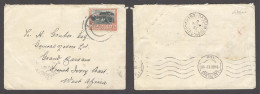 SOUTH AFRICA. 1933 (18 July). Wandrik (?) - Ivory Coast / Grand Bassan (2 Sept). Fkd Env Via Spain / Las Palmas (9 Aug). - Other & Unclassified