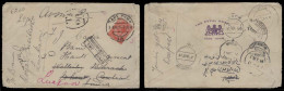 SOUTH AFRICA. 1914 (2 March). Capetown - Mhow / India, Fwded Luckow. Fkd Env / 1d + Taxed + India P Due Mark. Several Tr - Other & Unclassified