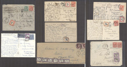 SOUTH AFRICA. 1922-69. Postage Dues Balance P History Collection Group Of Eight Incl GB Incoming Mail, Rates Tied P Dues - Altri & Non Classificati