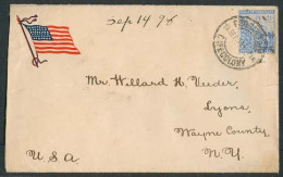 SOUTH AFRICA. 1898 (14 Sept). USA - Spanish American War - SOUTH AFRICA. Cape Town - USA. US Patriotic Cover Used From.  - Other & Unclassified