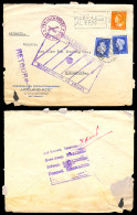 STRAITS SETTLEMENTS SINGAPORE. 1948. AUX. MARKING. Netherlands - Singapore Fkd Env + RETOUR. Airmail. - Singapur (1959-...)