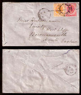 STRAITS SETTLEMENTS SINGAPORE. 1889 (29 Jan). Tanjong Pagar - UK. Envelope With Full Contains (central Turn At Center An - Singapur (1959-...)