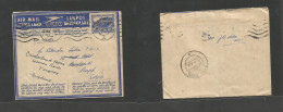SOUTH AFRICA. 1945 (11 Nov) Joburg Military Hospital - INDIA, Punjab, Ravealpindi (24 Nov) 3d Air Lettersheet With Long  - Andere & Zonder Classificatie
