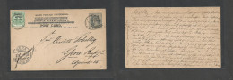 SOUTH AFRICA. 1903 (10 Febr) ORC. Malano Post, Bethelem - Germany, Gera (9 March) Ovptd CGH 1d Stat Card, Cds + Adtl. Fi - Sonstige & Ohne Zuordnung