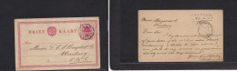 SOUTH AFRICA. 1903 (27 Apr) VRI, Zastrom - ORC, Winburg (30 Apr) 1/2d Red Ovptd Stat Card. Fine Used. - Other & Unclassified