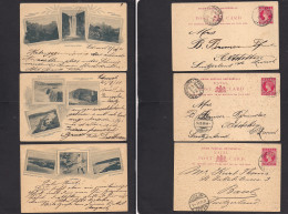 SOUTH AFRICA. 1900 (Sept - Dec) Durban - Switzerland, Basel (x3) Diff QV Illustrated Stat Cards, Incl Umgeni Falls. Tuge - Sonstige & Ohne Zuordnung