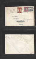 SOUTH AFRICA. 1938 (17 Dec) Durban - England, Birmingham. Multifkd Env Incl T. Label Kersmis 1938 Rolling Cachet. Fine. - Other & Unclassified