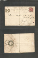 SOUTH AFRICA. 1901 (2 Jan) VRI, Joburg Local Registered Stat Env 4d + 1d. - Other & Unclassified