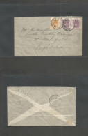 SOUTH AFRICA. 1900 (Aug 5) VRI. Bloemfontein - UK, Wakefield (25 Aug) Multifkd Env 2 1/2d Rate. VF. - Other & Unclassified