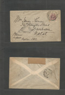 SOUTH AFRICA. 1901 (13 Jan) Joburg - Natal (16 Jan) Local Fkd + Censored Envelope. VF. - Other & Unclassified
