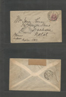 SOUTH AFRICA. 1901 (13 Jan) Joburg - Natal (16 Jan) Local Fkd + Censored Envelope. VF. - Sonstige & Ohne Zuordnung