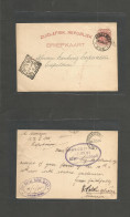 SOUTH AFRICA. 1895 (20 Jan) ZAR. Heidelberg - Capetown (23 Jan) 1d Red Stat Card. Fine Used Via Joburg. - Sonstige & Ohne Zuordnung
