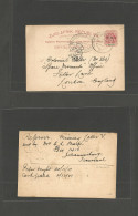 SOUTH AFRICA. 1901 (2 Dec) VRI, Jobug - UK, England (27 Dec) Press Censor Cachet. War Period. Fine. - Sonstige & Ohne Zuordnung