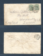 SOUTH AFRICA. 1900 (28 Febr) Boer War. Multifkd Natal / Irasa At 3d Rate, Addressed To Somerset. VF. - Sonstige & Ohne Zuordnung