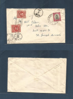 SOUTH AFRICA. 1923 (26 July) Douglas - USA, St. Joseph. Missouri. Single 1d Fkd Env + Taxed + Aux Cachet + US P. Dues 3c - Sonstige & Ohne Zuordnung